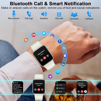 Smart Watch for Women (Answer/Make Call), 1.91"HD Smartwatch with Heart Rate/Sleep Monitor/Pedometer/Calories, 2026 Fitness Watch 110+ Sport Modes IP68 Waterproof Activity Tracker for Android iOS Pink