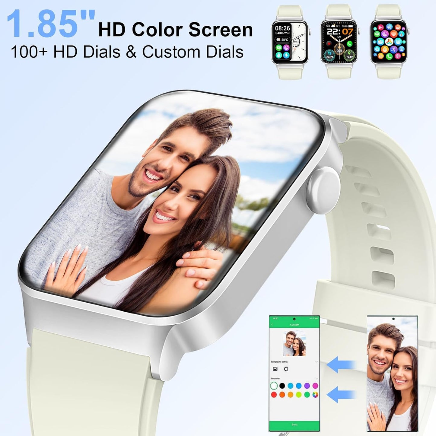 Smart Watch for Women (Answer/Make Call), 1.91"HD Smartwatch with Heart Rate/Sleep Monitor/Pedometer/Calories, 2026 Fitness Watch 110+ Sport Modes IP68 Waterproof Activity Tracker for Android iOS Pink