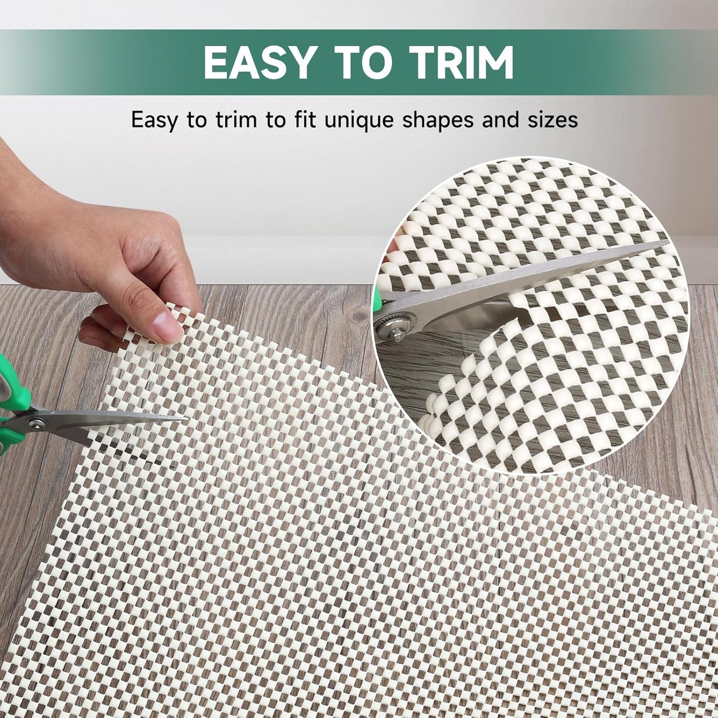 Non Slip Rug Pad Rug Gripper for Hardwood Floors, Extra Thick Non Slip Mat Under Carpet (2'x3')
