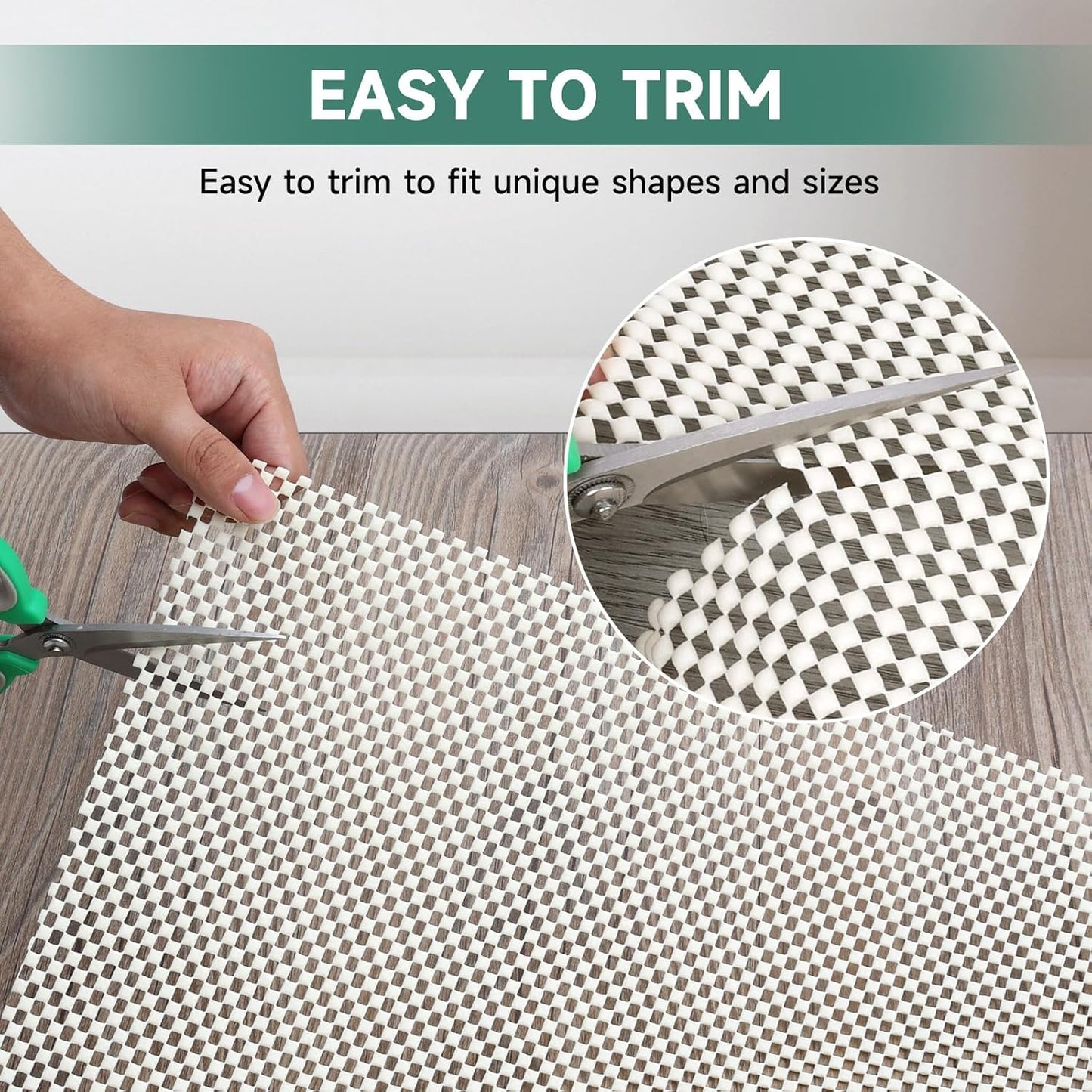Non Slip Rug Pad Rug Gripper for Hardwood Floors, Extra Thick Non Slip Mat Under Carpet (2'x3')