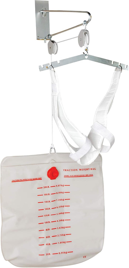 DMI Over the Door Posture Corrector and Cervical Neck Traction Device for Physical Therapy, FSA HSA Eligible Neck Stretcher, Back Stretcher, Neck Pain, Migraine Relief, Back Pain or Arthritis
