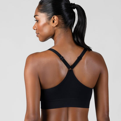New Balance Women's Sports Bras 3 Pack, Seamless Cami, Removable Pads, Medium Impact Gym Sports Bra for Women, Workout Set