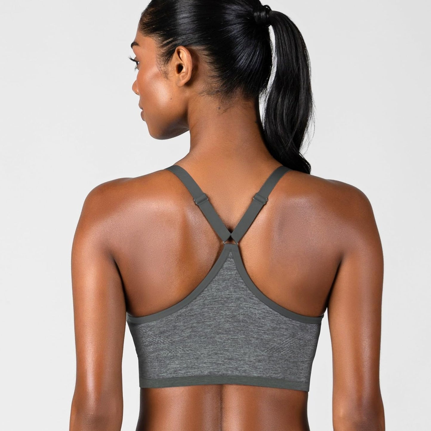 New Balance Women's Sports Bras 3 Pack, Seamless Cami, Removable Pads, Medium Impact Gym Sports Bra for Women, Workout Set