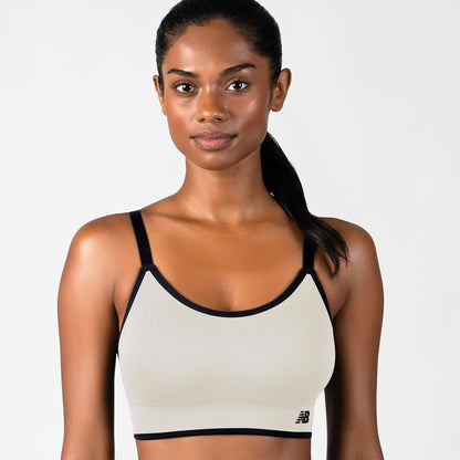 New Balance Women's Sports Bras 3 Pack, Seamless Cami, Removable Pads, Medium Impact Gym Sports Bra for Women, Workout Set
