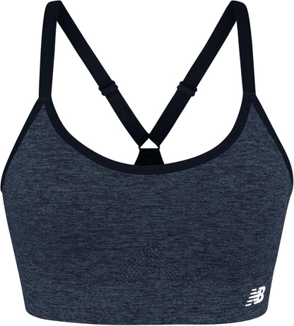 New Balance Women's Sports Bras 3 Pack, Seamless Cami, Removable Pads, Medium Impact Gym Sports Bra for Women, Workout Set