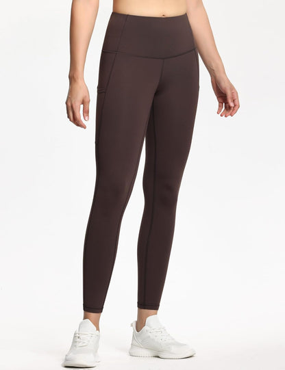 Thick High Waist Yoga Pants with Pockets, Tummy Control Workout Running Yoga Leggings for Women - Colors A
