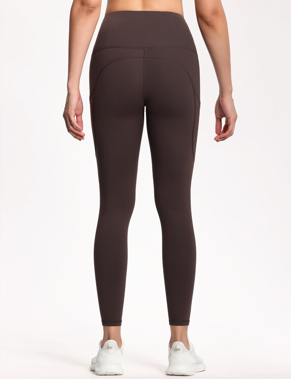 Thick High Waist Yoga Pants with Pockets, Tummy Control Workout Running Yoga Leggings for Women - Colors A
