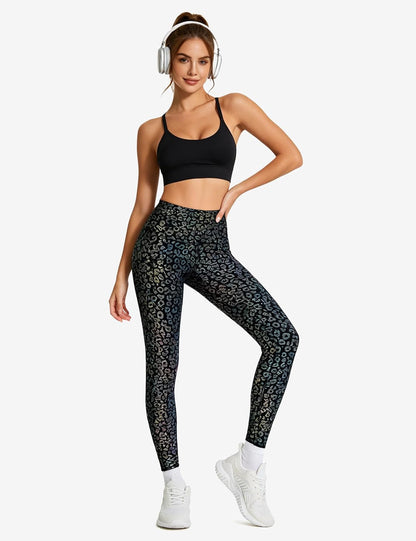 Thick High Waist Yoga Pants with Pockets, Tummy Control Workout Running Yoga Leggings for Women - Colors A