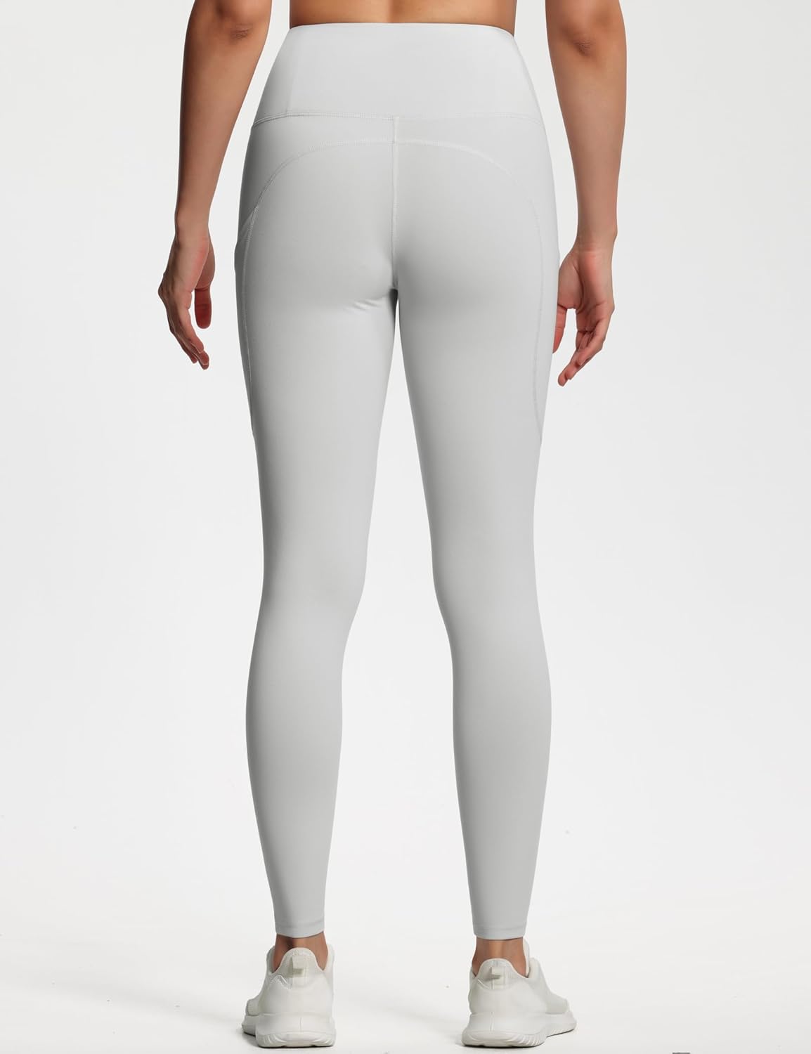Thick High Waist Yoga Pants with Pockets, Tummy Control Workout Running Yoga Leggings for Women - Colors A