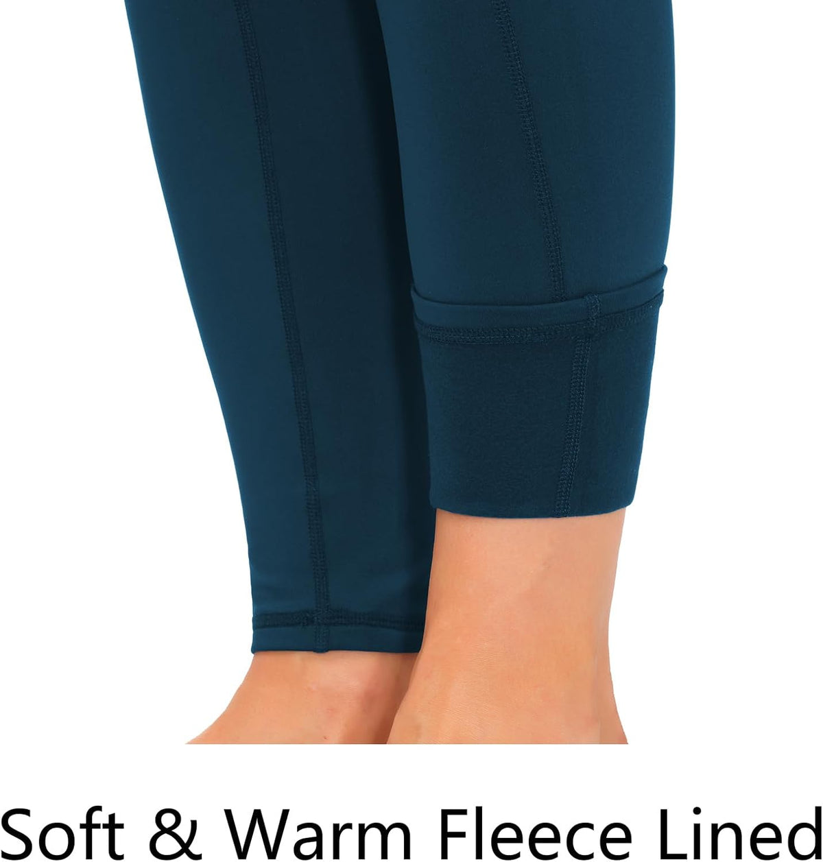 Thick High Waist Yoga Pants with Pockets, Tummy Control Workout Running Yoga Leggings for Women - Colors A