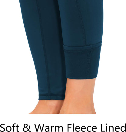 Thick High Waist Yoga Pants with Pockets, Tummy Control Workout Running Yoga Leggings for Women - Colors A