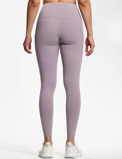 Thick High Waist Yoga Pants with Pockets, Tummy Control Workout Running Yoga Leggings for Women - Colors A