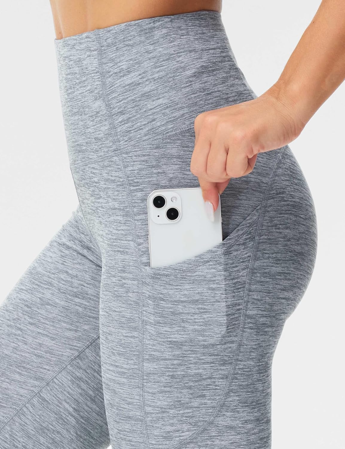 Thick High Waist Yoga Pants with Pockets, Tummy Control Workout Running Yoga Leggings for Women - Colors A