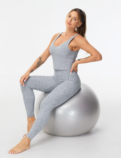 Thick High Waist Yoga Pants with Pockets, Tummy Control Workout Running Yoga Leggings for Women - Colors A
