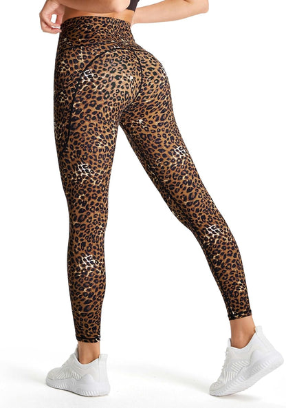 Thick High Waist Yoga Pants with Pockets, Tummy Control Workout Running Yoga Leggings for Women - Colors A