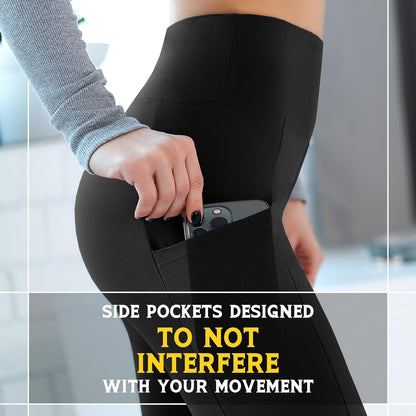 Leggings with Pockets for Women, High Waisted Buttery Soft Womens Leggings for Gym Yoga Workout