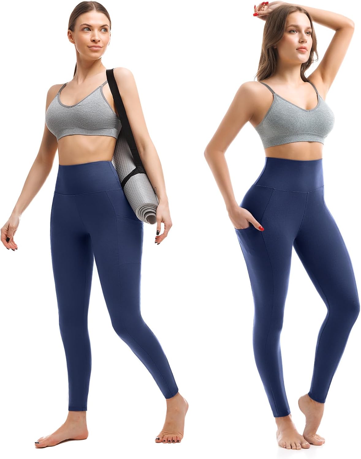 Leggings with Pockets for Women, High Waisted Buttery Soft Womens Leggings for Gym Yoga Workout