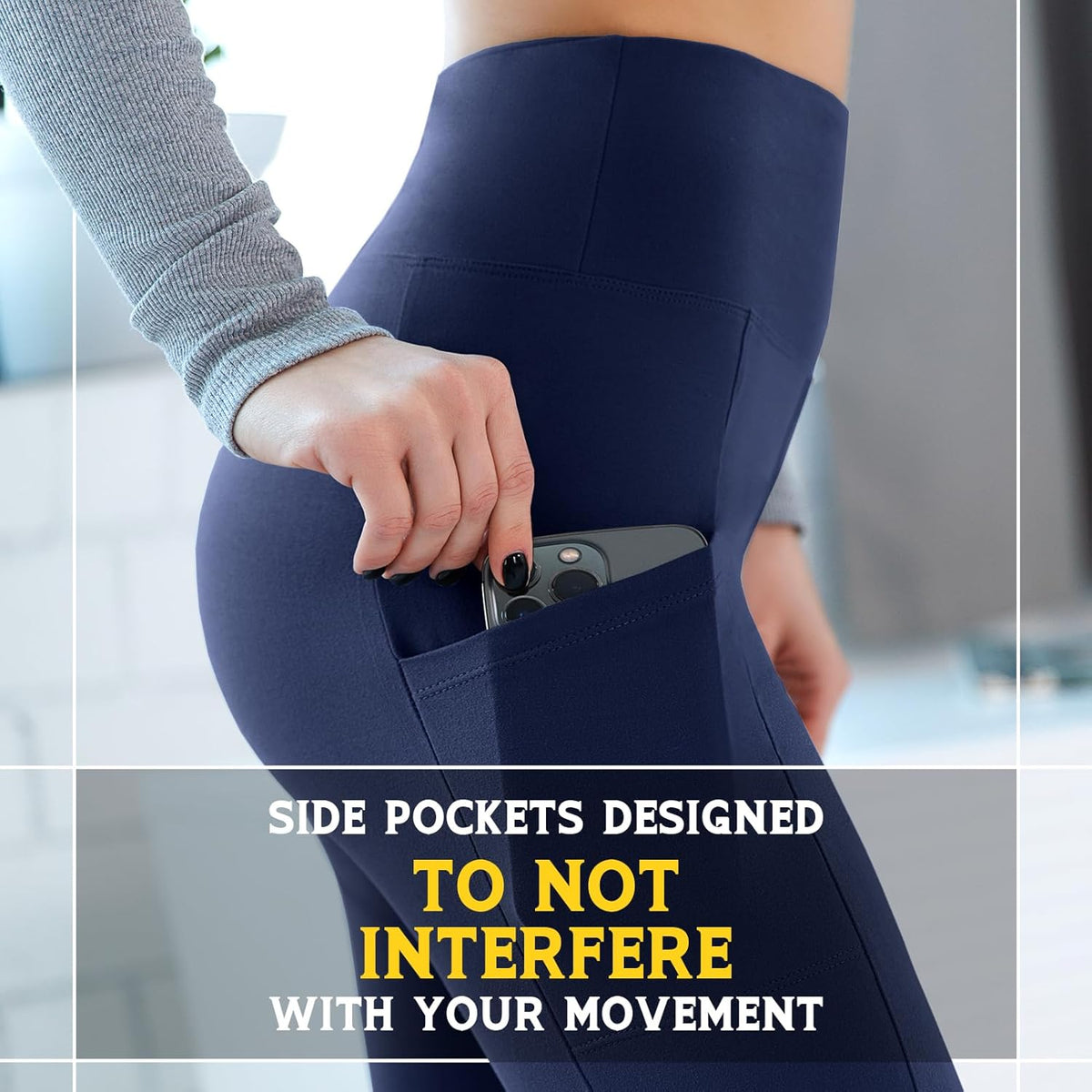 Leggings with Pockets for Women, High Waisted Buttery Soft Womens Leggings for Gym Yoga Workout