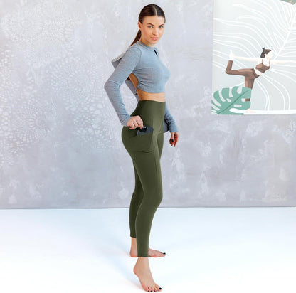 Leggings with Pockets for Women, High Waisted Buttery Soft Womens Leggings for Gym Yoga Workout