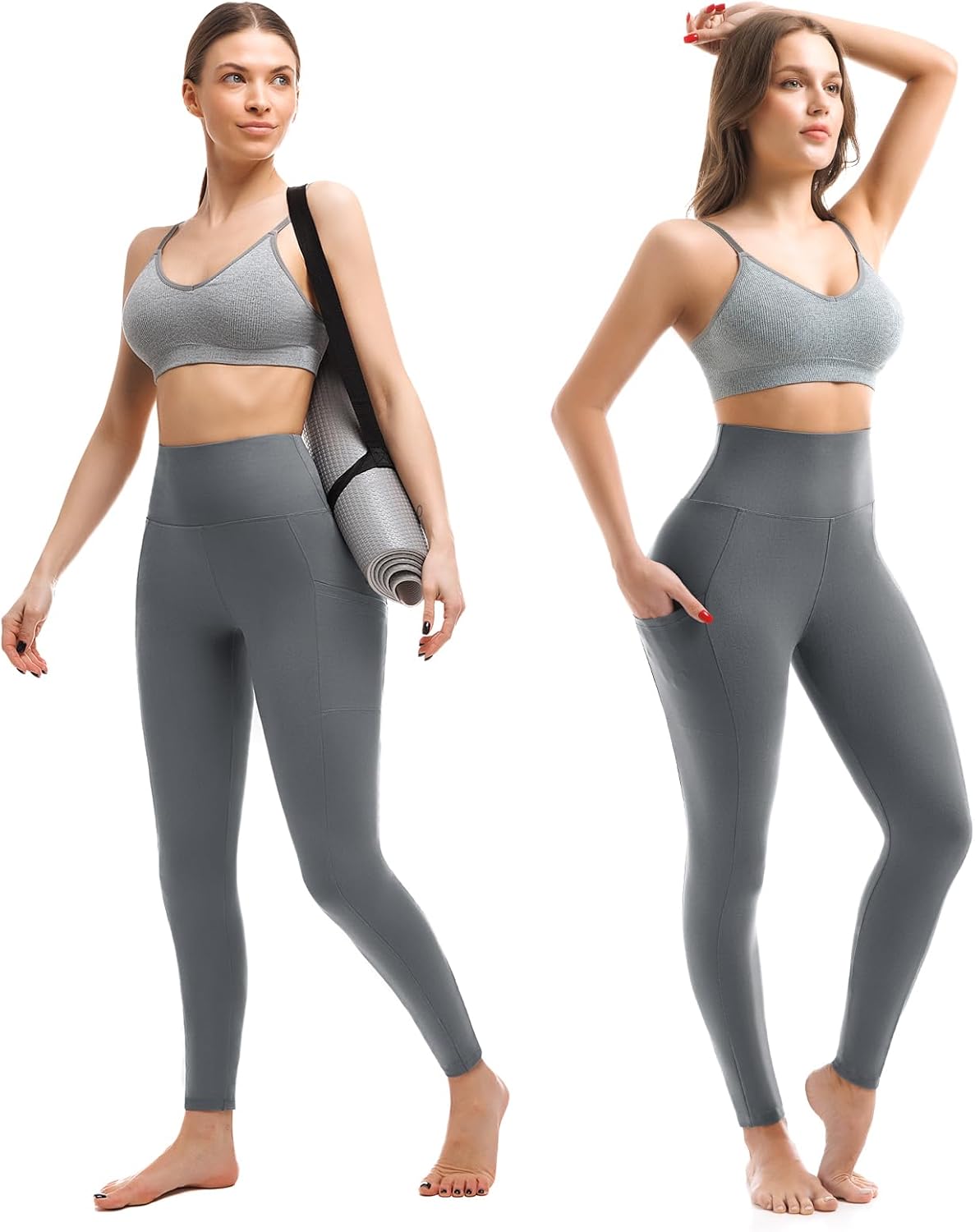 Leggings with Pockets for Women, High Waisted Buttery Soft Womens Leggings for Gym Yoga Workout