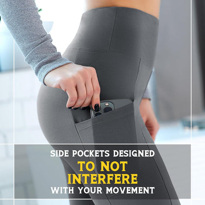 Leggings with Pockets for Women, High Waisted Buttery Soft Womens Leggings for Gym Yoga Workout