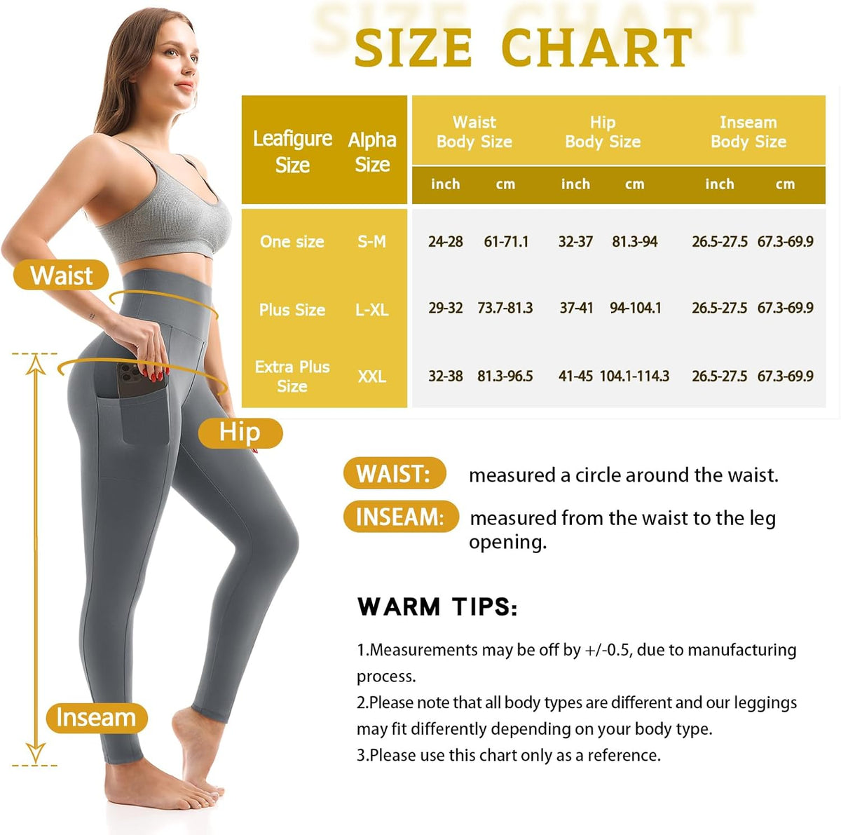 Leggings with Pockets for Women, High Waisted Buttery Soft Womens Leggings for Gym Yoga Workout