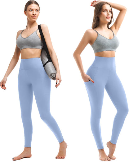 Leggings with Pockets for Women, High Waisted Buttery Soft Womens Leggings for Gym Yoga Workout
