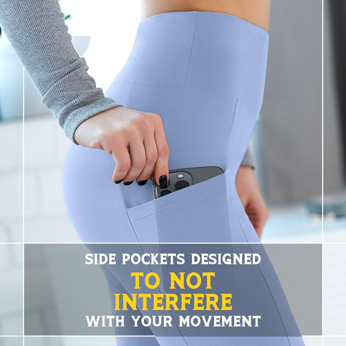 Leggings with Pockets for Women, High Waisted Buttery Soft Womens Leggings for Gym Yoga Workout