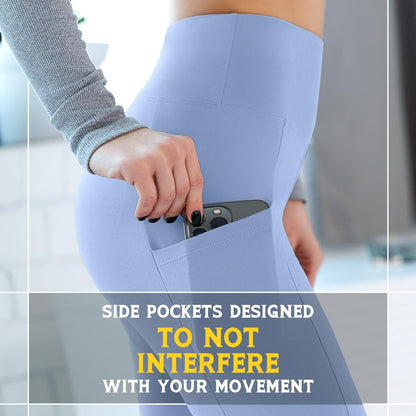 Leggings with Pockets for Women, High Waisted Buttery Soft Womens Leggings for Gym Yoga Workout