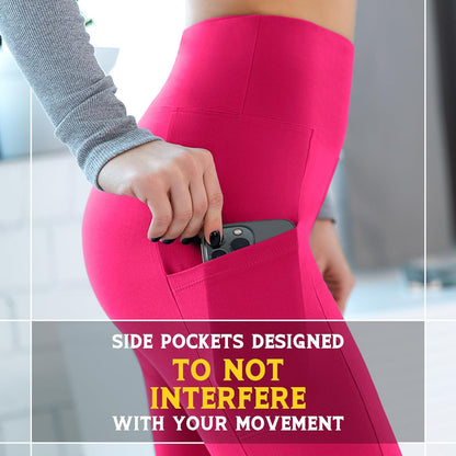 Leggings with Pockets for Women, High Waisted Buttery Soft Womens Leggings for Gym Yoga Workout