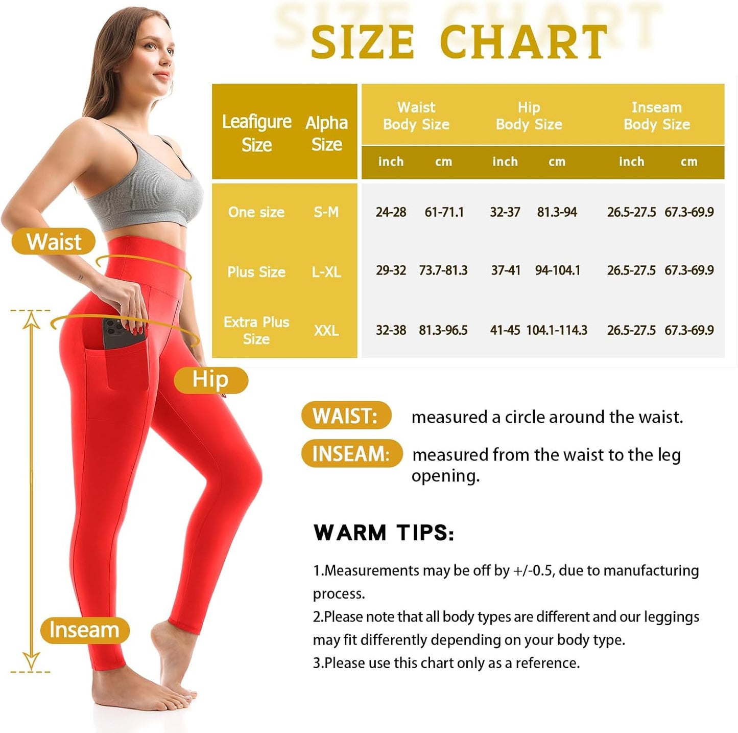 Leggings with Pockets for Women, High Waisted Buttery Soft Womens Leggings for Gym Yoga Workout