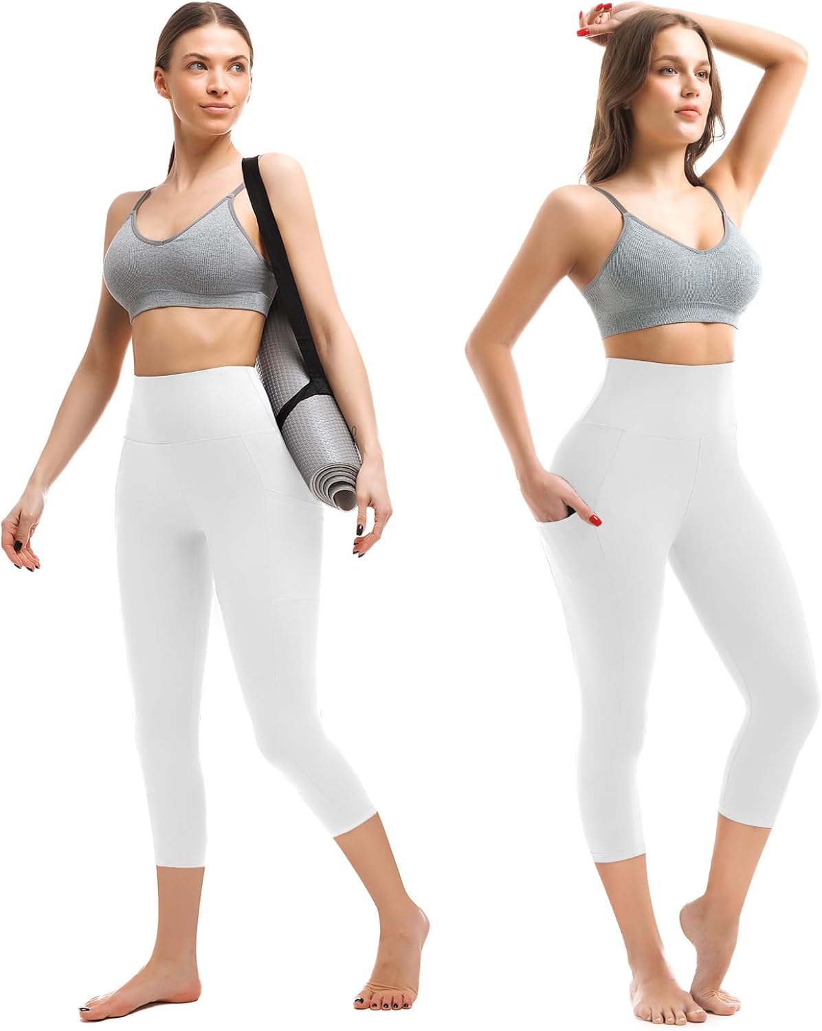 Leggings with Pockets for Women, High Waisted Buttery Soft Womens Leggings for Gym Yoga Workout