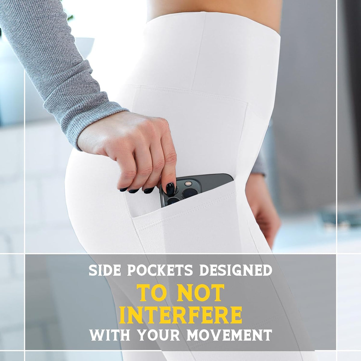 Leggings with Pockets for Women, High Waisted Buttery Soft Womens Leggings for Gym Yoga Workout