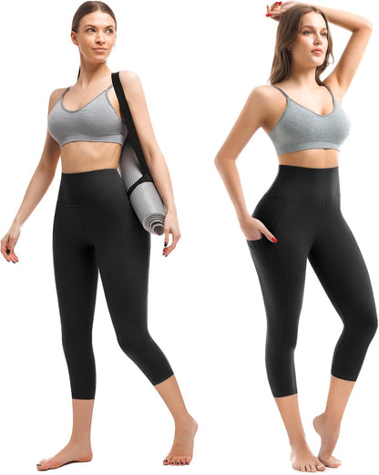 Leggings with Pockets for Women, High Waisted Buttery Soft Womens Leggings for Gym Yoga Workout