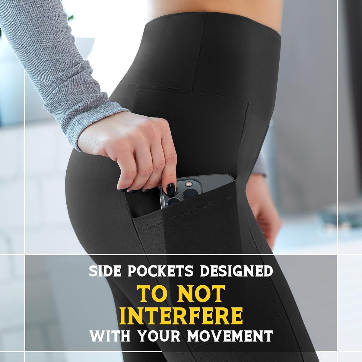 Leggings with Pockets for Women, High Waisted Buttery Soft Womens Leggings for Gym Yoga Workout
