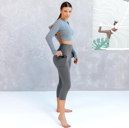 Leggings with Pockets for Women, High Waisted Buttery Soft Womens Leggings for Gym Yoga Workout