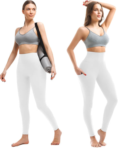 Leggings with Pockets for Women, High Waisted Buttery Soft Womens Leggings for Gym Yoga Workout