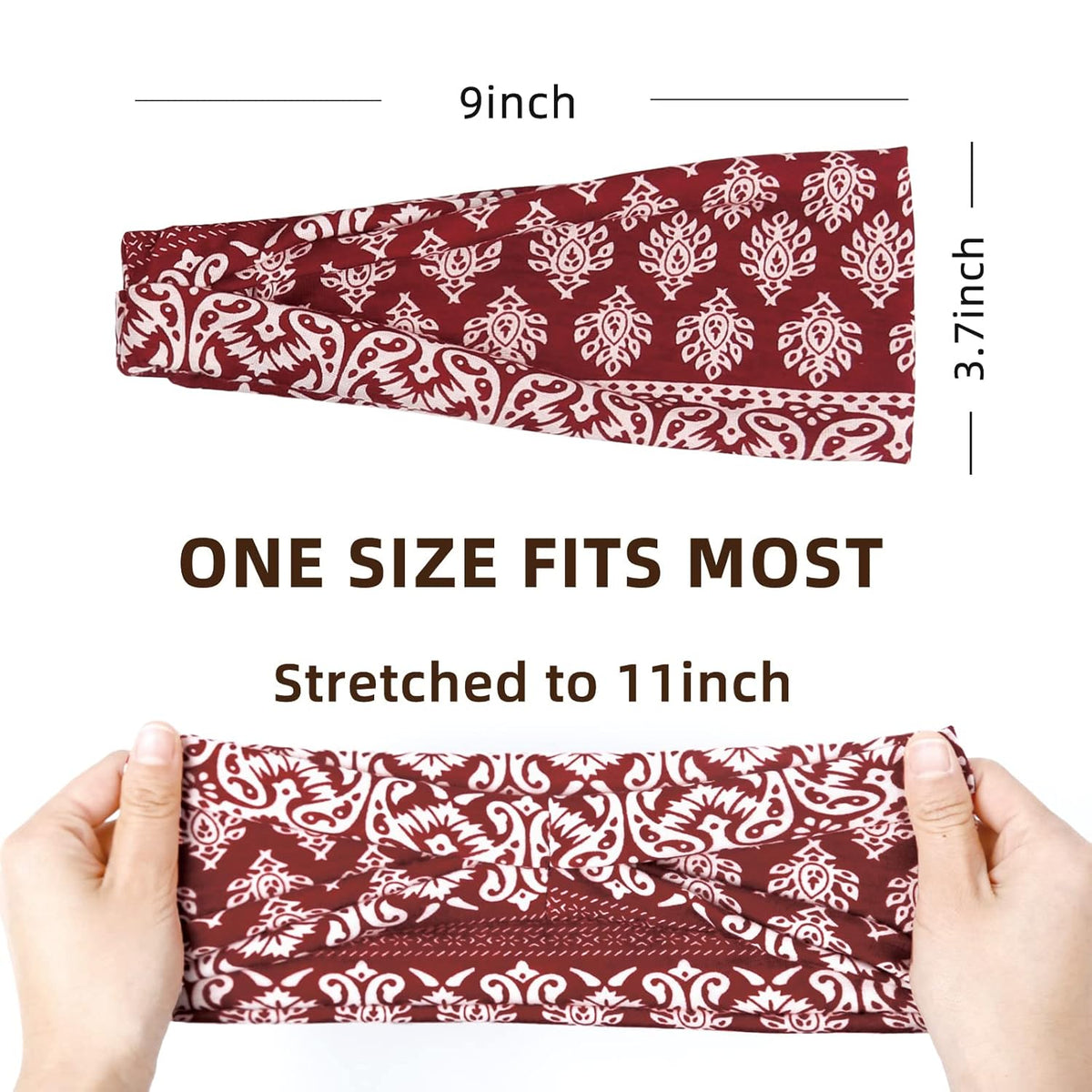 Women's Headbands Yoga Workout Exercise Headbands for Women Cute Elastic Hair Bands for Women’s Hair Tie Dye Bandeau Headband Sweatbands