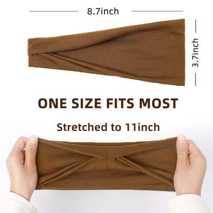 Women's Headbands Yoga Workout Exercise Headbands for Women Cute Elastic Hair Bands for Women’s Hair Tie Dye Bandeau Headband Sweatbands