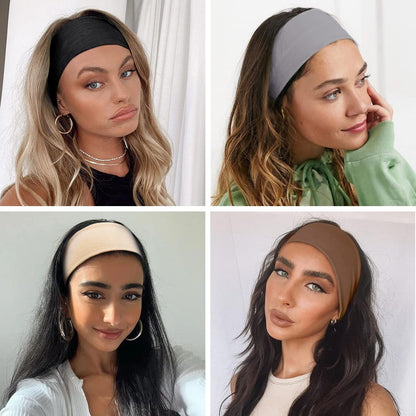 Women's Headbands Yoga Workout Exercise Headbands for Women Cute Elastic Hair Bands for Women’s Hair Tie Dye Bandeau Headband Sweatbands