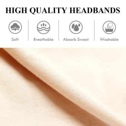 Women's Headbands Yoga Workout Exercise Headbands for Women Cute Elastic Hair Bands for Women’s Hair Tie Dye Bandeau Headband Sweatbands