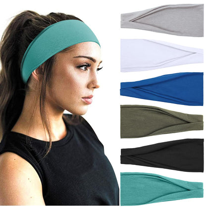 Women's Headbands Yoga Workout Exercise Headbands for Women Cute Elastic Hair Bands for Women’s Hair Tie Dye Bandeau Headband Sweatbands