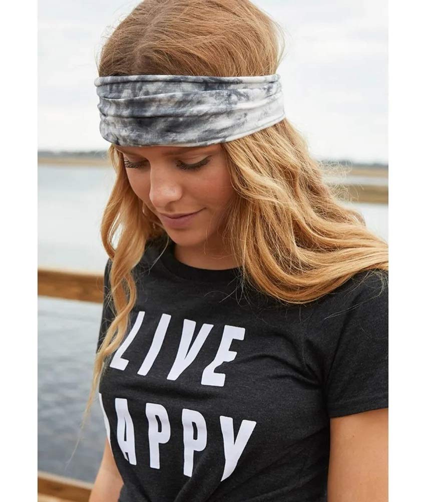 Women's Headbands Yoga Workout Exercise Headbands for Women Cute Elastic Hair Bands for Women’s Hair Tie Dye Bandeau Headband Sweatbands