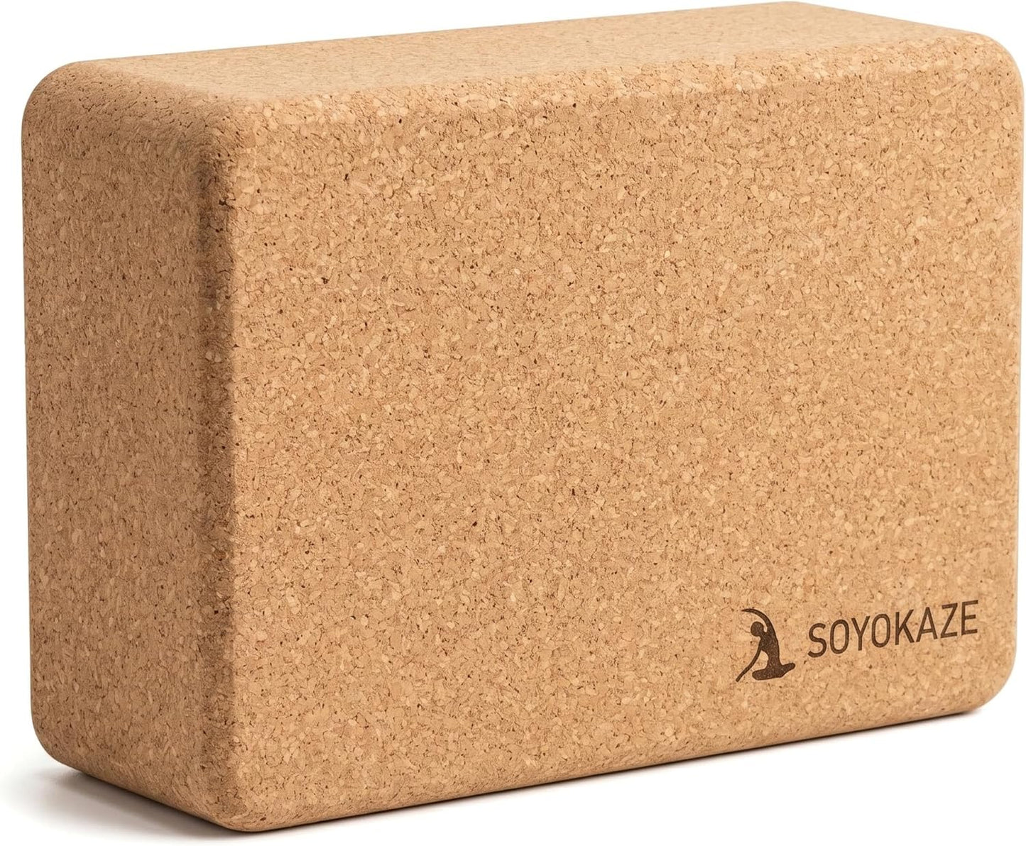 Cork Yoga Blocks,Natural Cork Soft Non-Slip Yoga Blocks, High Density & Eco Friendly Yoga Accessories for Women| Men,Lightweight, Odor-Resistant, Perfect Yoga Equipment