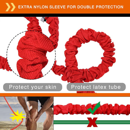 14 PCS Resistance Bands Set, Exercise Tubes, 20lbs to 40lbs Workout Bands with Handles Protective Nylon Sleeves Door Anchor Ankle Strap, Elastic Exercise Bands for Men Women - up to 150lbs