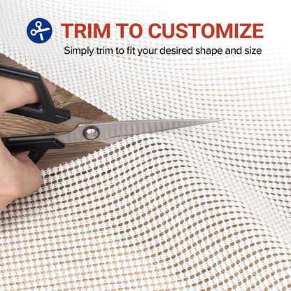 Non-Slip Rug Pad Gripper 2x8 Feet, Thick Cushioned Carpet Pad for Hardwood Floors, Anti Skid Mat for Kitchen Hallway Runner, Strong Grip Drawer Shelf and Cabinet Liner