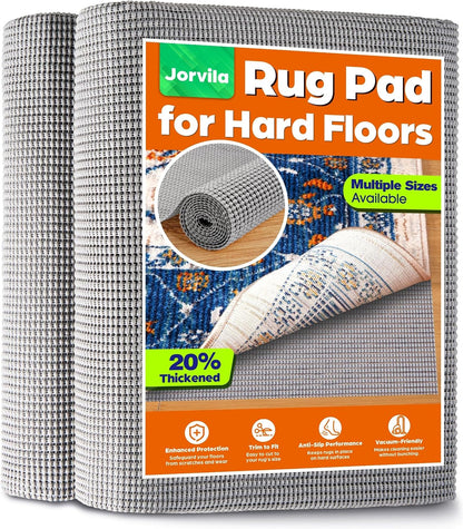 Non-Slip Rug Pad Gripper 2x8 Feet, Thick Cushioned Carpet Pad for Hardwood Floors, Anti Skid Mat for Kitchen Hallway Runner, Strong Grip Drawer Shelf and Cabinet Liner