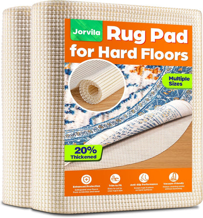 Non-Slip Rug Pad Gripper 2x8 Feet, Thick Cushioned Carpet Pad for Hardwood Floors, Anti Skid Mat for Kitchen Hallway Runner, Strong Grip Drawer Shelf and Cabinet Liner