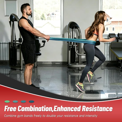 Resistance Bands for Working Out, 4-Level Pull Up Assistance Bands, Exercise Bands for Women & Men, Stretch Workout Bands for Full-Body Training, Fitness, Physical Therapy, Pull Up Bands at Home, Gym