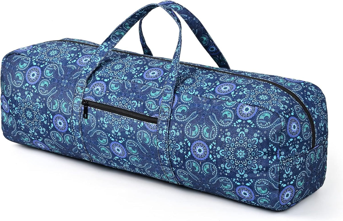Yoga Mat Bag | Large Yoga Mat Carrier with Wet Pocket | Yoga Gifts | Gym Tote Bag for Women